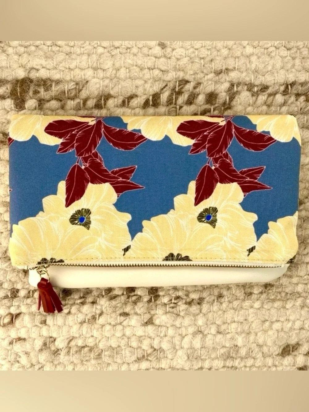 Anthropologie Rachel Pally Floral Foldover Clutch Pouch NWOT
